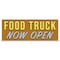 Signmission Food Truck Now Open Banner Concession Stand Food Truck Single Sided B-96-30062 - alternate 1